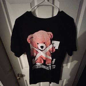 Black and Pink Graphic Kids T-Shirt